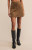 Z Supply Coconut Ciera Suede Mini Skirt