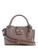 Guess Dark Taupe Jane Small Satchel