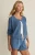 Z Supply Calypso Blue Indigo Dailey Cardigan