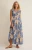 Z Supply Lake Blue Malene Bloom Floral Maxi Dress