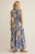 Z Supply Lake Blue Malene Bloom Floral Maxi Dress