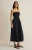 Z Supply Black Sunsought Strapless Midi Dress