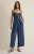 Z Supply Twilight Blue Angel Eyes Twill Jumpsuit