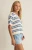 Z Supply Lake Blue Prado Stripe Sweater Tee