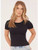 Gentle Fawn Black Dayna Ribbed Tee