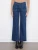 Charlie B Indigo Wide Leg Patch Pocket Jeans