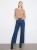 Charlie B Indigo Wide Leg Patch Pocket Jeans