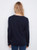 Charlie B Navy L/S Vneck Sweater