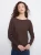Charlie B Heath Coffee Sweater w/buttons