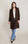 Black Tape Chocolate Suede Coat