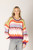 Lyla & Luxe Violet Stripe Hand Knit Sweater