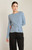 Black Tape Light Heath Blue Buckle Top