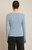 Black Tape Light Heath Blue Buckle Top