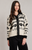 Dex Ivory/Black Flower Cardigan