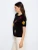 Charlie B Black Embroidered Flowers Elbow Slv Sweater