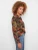 Charlie B Raven Printed Top w/Twist Front