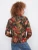 Charlie B Raven Printed Top w/Twist Front