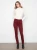 Charlie B Merlot Cuffed Hem Twill Pants