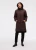 Fig Cacao Juno Long Hooded Jacket