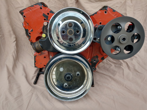 Water Pump Mounted Power Steering Pump-REMOTE RESERVOIR (CAR)