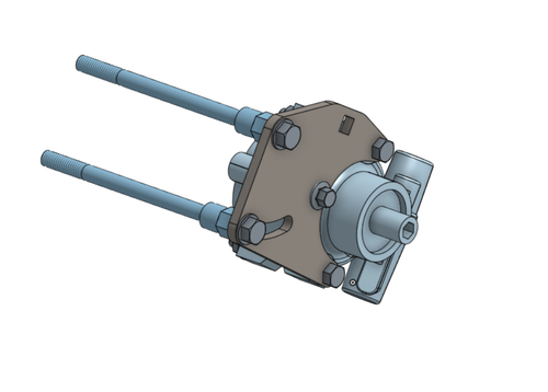Small block Chrysler Pump Bracket- Water Pump mounted with hardware