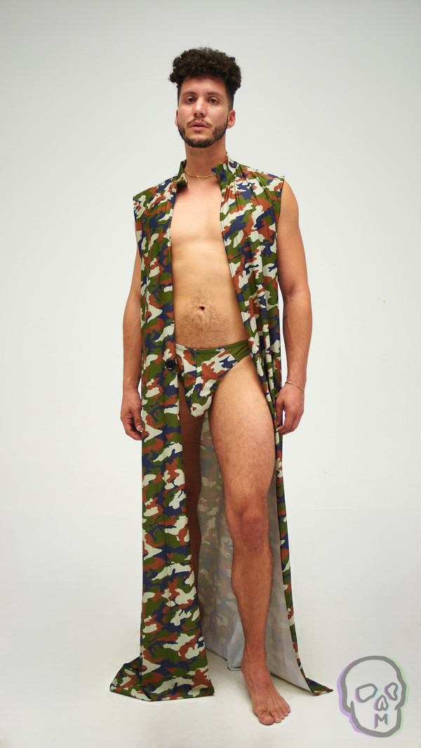 Sleeveless Trench Cover Up