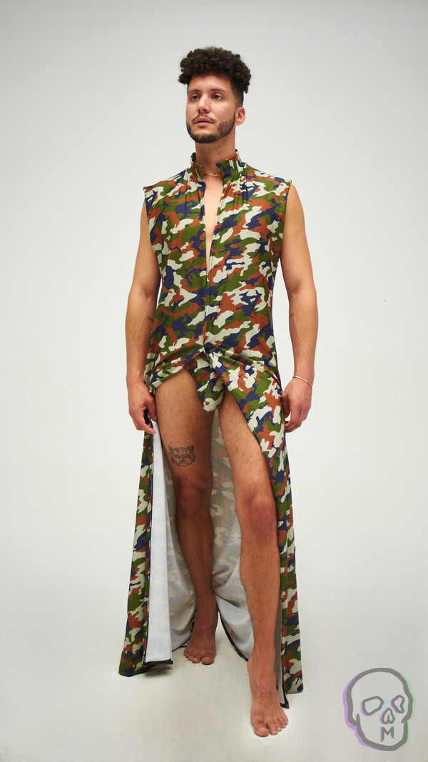 Sleeveless Trench Cover Up