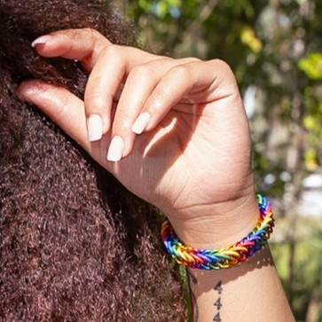 Stretch Chainmail Pride Bracelet