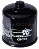 Oil Filter K&N High Performance KN-204 with 17mm Nut, Crossed-Drilled for Safety Wire MT-07, XSR700, XTZ690 / T700, MT-09, XSR900, XT1200Z, Bonneville 800/865/865SE, Scrambler 865, Thruxton 865