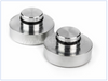Aluminium Fork Plug Covers, chrome plated, 1 pair, high minimalistic design, vibration damped mounting