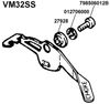 Bushing for Choke Lever VM32SS, YAMAHA TT500, XT500 required for mounting the lever, OEM reference # 583-14594-00