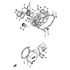 1976 XT500C - Parts List & Diagram - CRANKCASE COVER (Add to cart for FREE high resolution download)