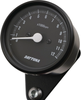 Daytona 'Mechanica II' Mini Tachometer YAMAHA SR400, SR500, TT500, XT500, 12.000 rpm, 60mm diameter, housing & dial black, LED illumination, 6-12V