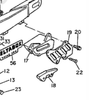 Chain Slider, suitable for chain guide item 28933 YAMAHA TT600, matching bolts see item 28415, OEM reference # 3JD-22147-00