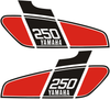 YAMAHA XT250 Fuel / Petrol Tank Decal – 76 XT Style Red Black White 1980–1983