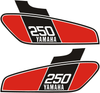 YAMAHA XT250 Fuel / Petrol Tank Decal – 76 XT Style Red Black White 1980–1983