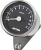 Daytona 'Mechanica II' Rev Counter, 12.000 rpm, 60mm diameter, stainless steel housing, black dial, LED illumination, 6-12V