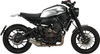 Aluminium Front Fender incl. Bracket (black), complete ready to mount, YAMAHA FZ-07 to 2014, MT-07' to 2014, XSR700 to 2020, incl. Bracket, aluminium untreated, handmade, Made in Germany