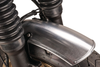 Aluminium Front Fender incl. Bracket (black), complete ready to mount, YAMAHA FZ-07 to 2014, MT-07' to 2014, XSR700 to 2020, incl. Bracket, aluminium untreated, handmade, Made in Germany