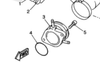 Intake manifold SR400 with vacuum fittings for BSR33 2001 to 2008