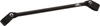 LSL Handlebar Strut Crossbar, aluminium matt black anodized, strut diameter 1/2', length 280mm, fitting length mid/mid 262mm