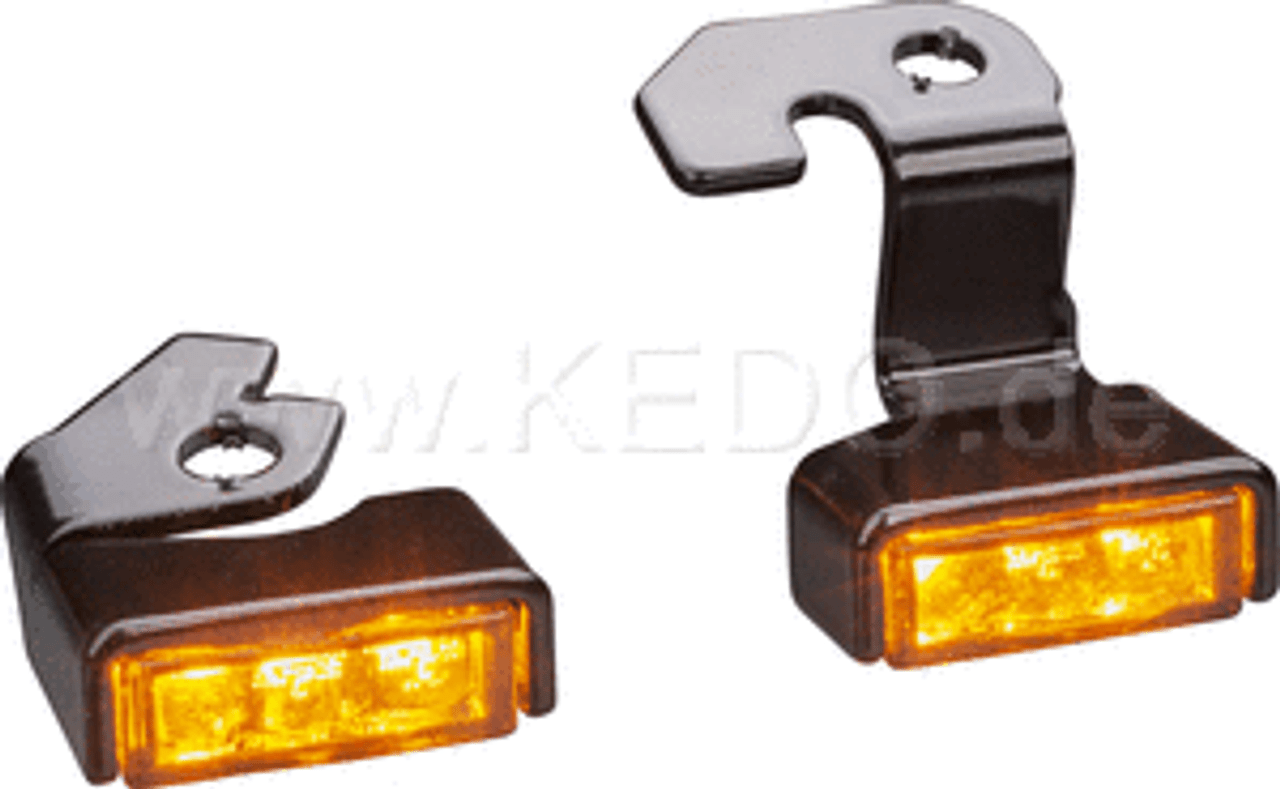 Indicator lamps front Super7 JvB-moto LED incl. bracket FZ-07, MT-07, XSR700, FZ-09, MT-09, XSR900