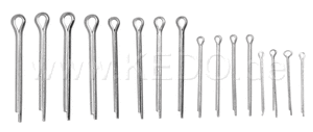 Cotter Pin Set, zinc-plated (16 Pieces)