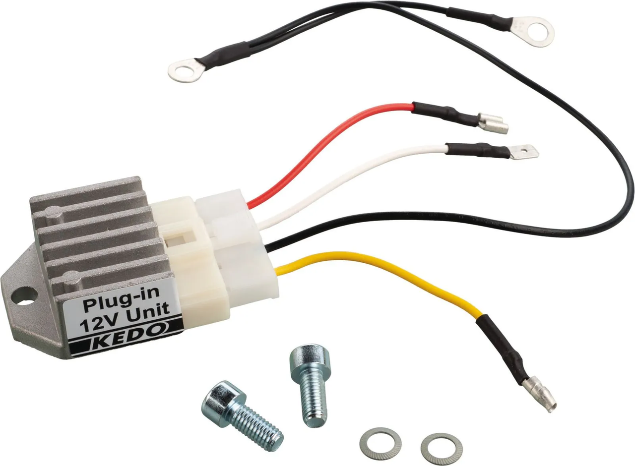 KEDO Plug-in Regulator/Rectifier 12V Conversion – Fits Yamaha XT500, SR500, TT500
