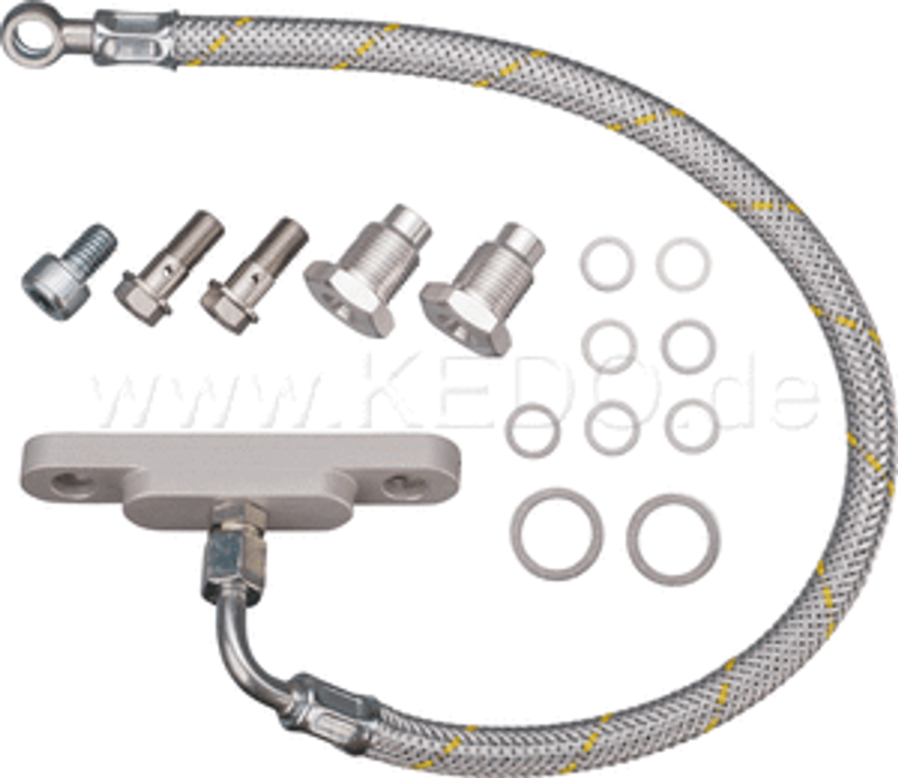 Oil Line Kit Twin Centre Feed Stainless SR500 TT500 XT500