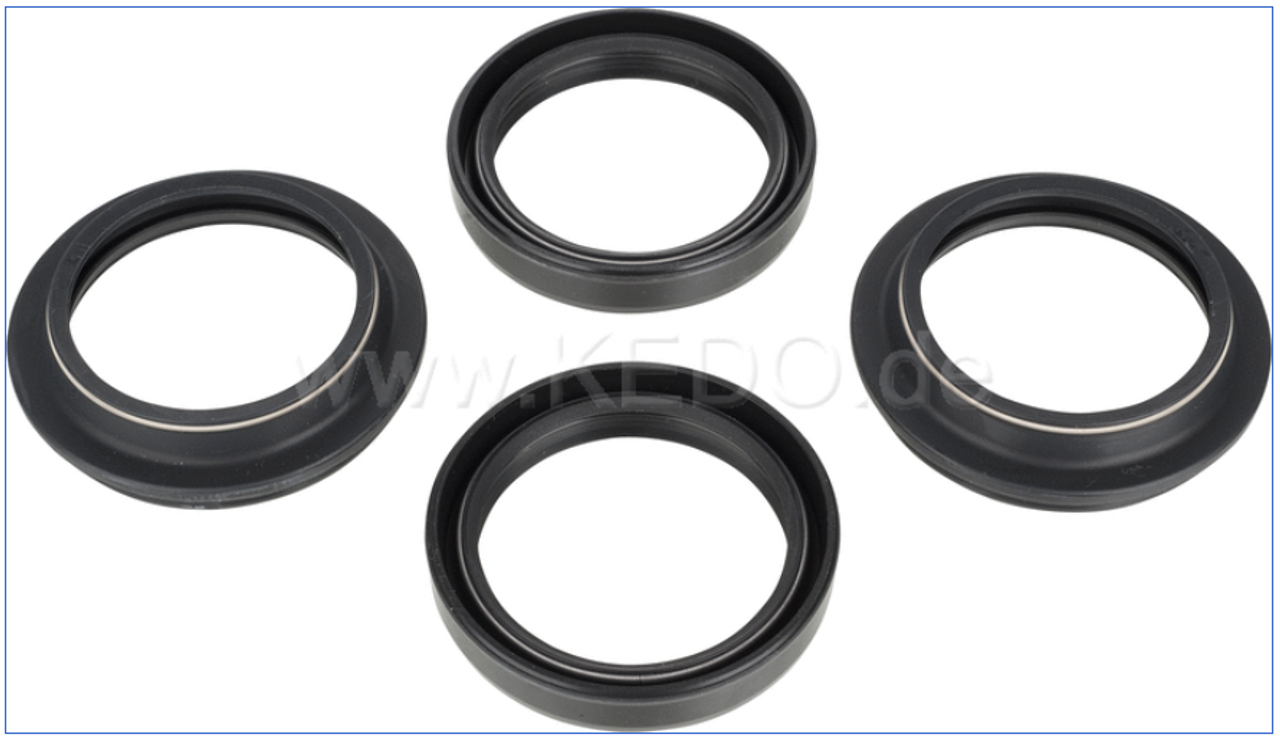 Fork Oil Seals (43x55x9,5/10.5), 1 Pair, incl. Dust Seals
Image 3 of 3