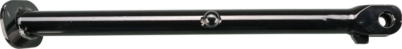 YAMAHA TT500, XT500 Heavy-duty Side Stand, for 12mm frame hole and 1 spring (or 2 nested), with stop limiter, black plastic coated
