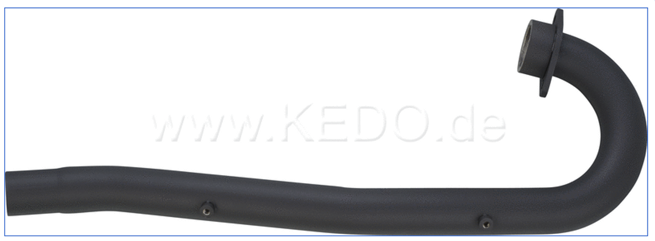 Performance Header Pipe TT500 XT500, black, diam. 40mm, connection 38mm, HD flange with High Temperature special coating (without approval)