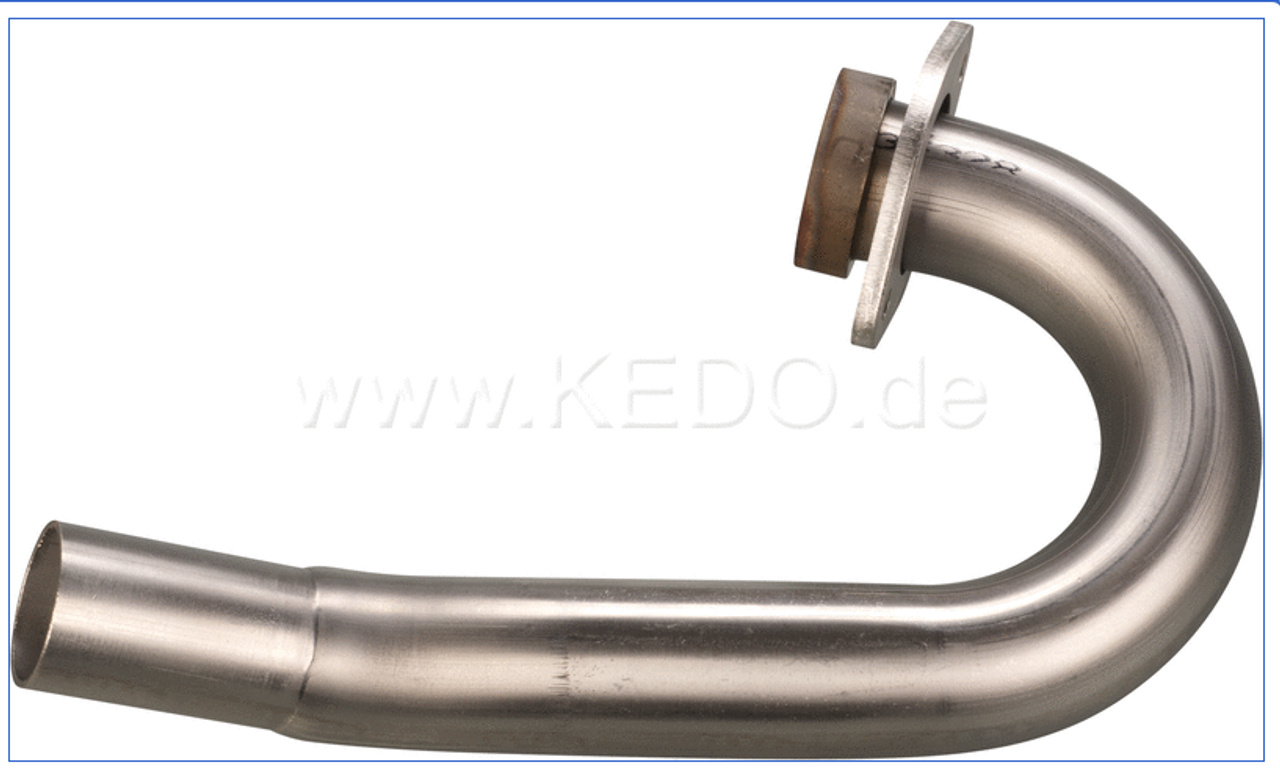 Header Pipe, stainless steel, fits MARVING silencer item no. 91327