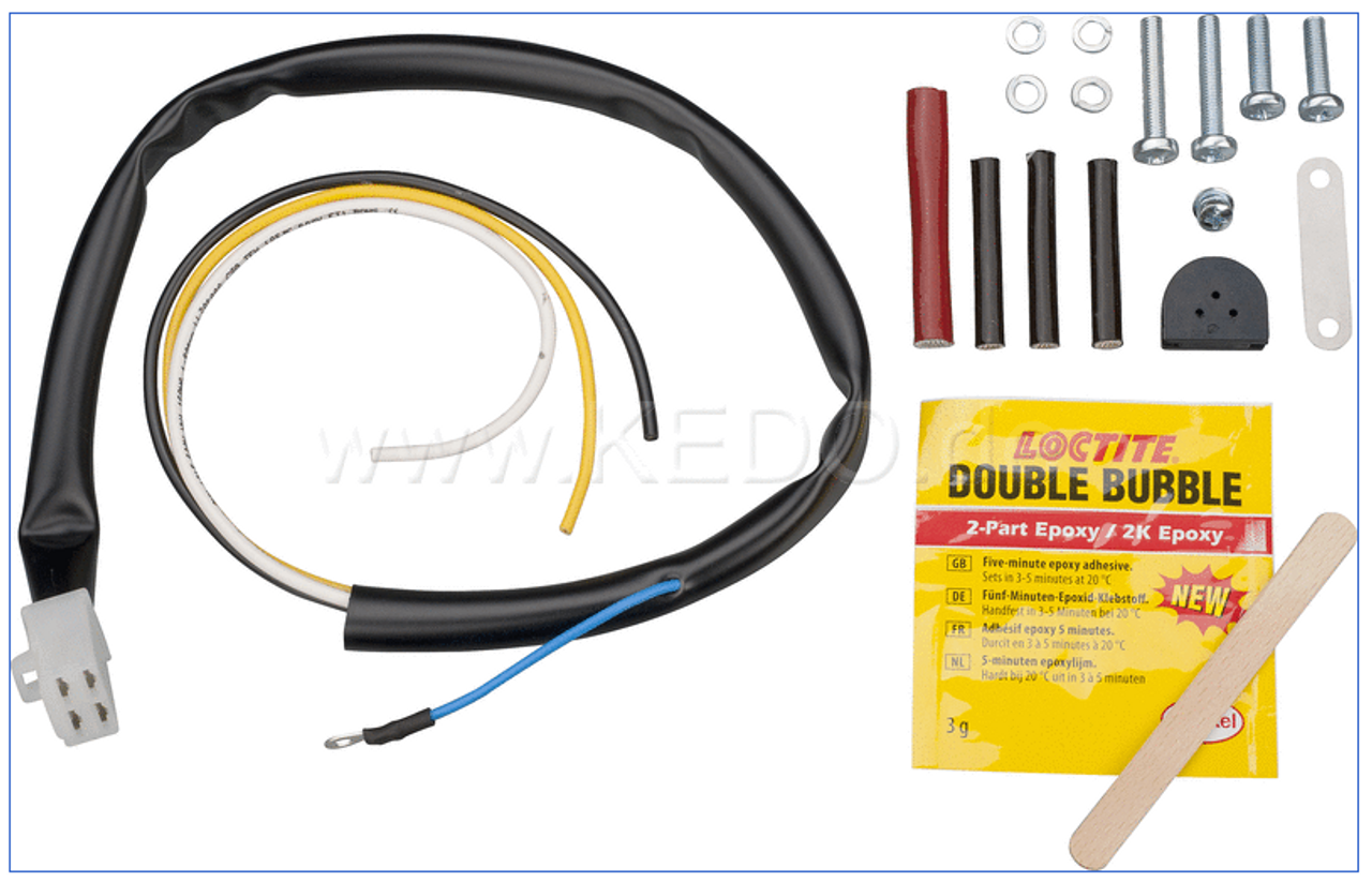 Generator Wiring Loom incl. Small Parts (for being soldered to both coils on the stator), OEM reference # 2H0-81315-50